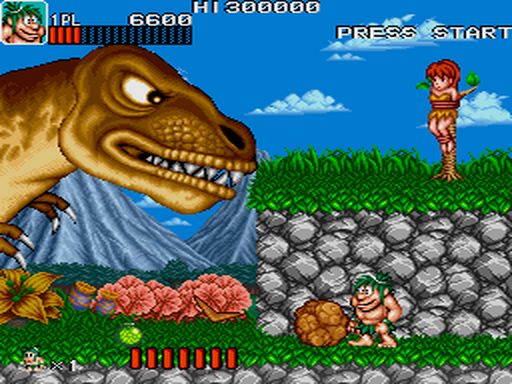 Caveman Ninja gameplay