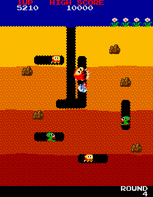 Dig Dug gameplay