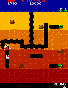 Dig Dug gameplay