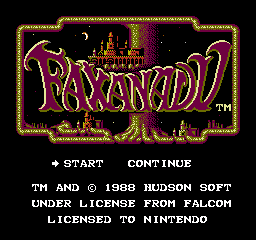 Faxanadu gameplay