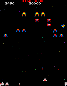 Galaga gameplay