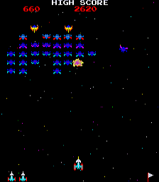 Galaxian gameplay