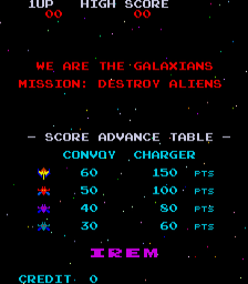 Galaxian gameplay