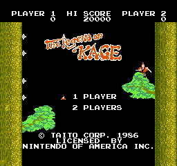 The Legend of Kage gameplay