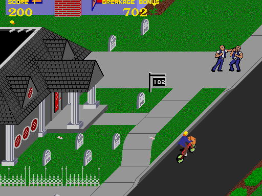 Paperboy gameplay