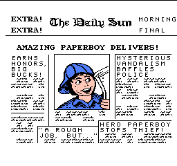 Paperboy gameplay