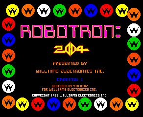 Robotron: 2084 gameplay
