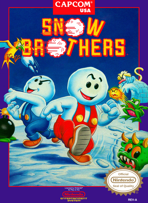 Snow Brothers gameplay