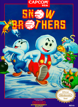 Snow Brothers gameplay