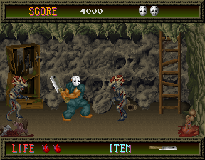 Splatterhouse gameplay