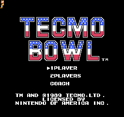 Tecmo Bowl gameplay
