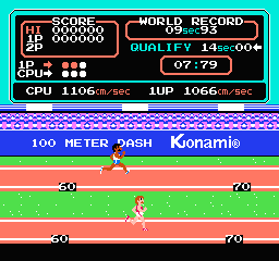 Track & Field gameplay