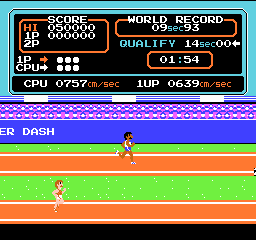 Track & Field gameplay
