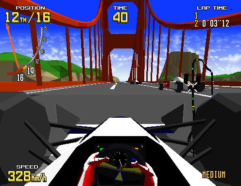 Virtua Racing gameplay