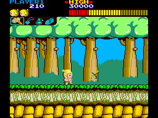 Wonder Boy gameplay